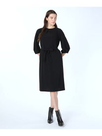 【SALE／35%OFF】クリアジャージワンピース SCAPA スキャパ ワンピース・ドレス ドレス ブラック グリーン【RBA_E】【送料無料】[Rakuten Fashion]