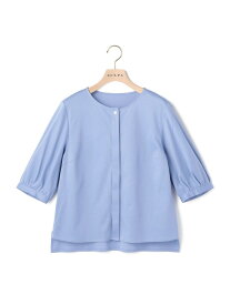 【WEB先行販売】 スムースレイパフスリーブカットソー SCAPA スキャパ トップス カットソー・Tシャツ ネイビー【送料無料】[Rakuten Fashion]
