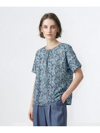 サラサフルールゆったりシルエットカットソー SCAPA スキャパ トップス カットソー・Tシャツ ネイビー【送料無料】[Rakuten Fashion]