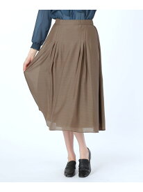 【SALE／35%OFF】エアリーローンスカート SCAPA スキャパ スカート その他のスカート ブラウン グリーン【RBA_E】【送料無料】[Rakuten Fashion]