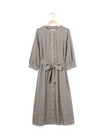 【SALE／34%OFF】ライトグレンチェックワンピース SCAPA スキャパ ワンピース・ドレス ドレス ブラウン グリーン【RBA_E】【送料無料】[Rakuten Fashion]