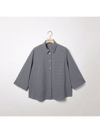 【SALE／53%OFF】サッカーギンガムブラウス SCAPA スキャパ トップス シャツ・ブラウス ブラック ネイビー グレー【RBA_E】【送料無料】[Rakuten Fashion]