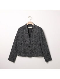 【SALE／36%OFF】スラブツィードジャケット SCAPA スキャパ ジャケット・アウター テーラードジャケット・ブレザー ブラック【RBA_E】【送料無料】[Rakuten Fashion]