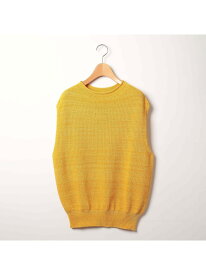 【SALE／70%OFF】ブラエクホールニットベスト SCAPA スキャパ トップス ニット イエロー ネイビー ホワイト【RBA_E】【送料無料】[Rakuten Fashion]