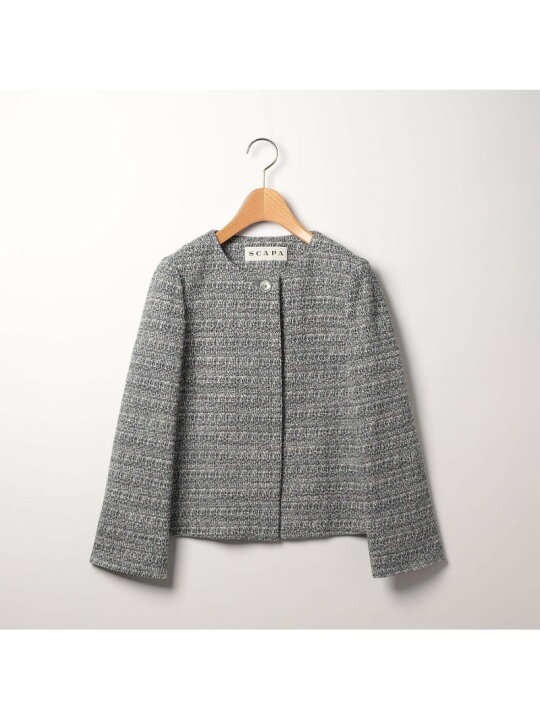楽天市場】【SALE／65%OFF】ツィードジャージジャケット SCAPA 