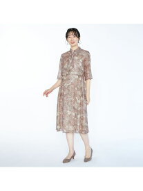 【SALE／52%OFF】サラサペーズリーワンピース SCAPA スキャパ ワンピース・ドレス ドレス オレンジ ブルー【RBA_E】【送料無料】[Rakuten Fashion]