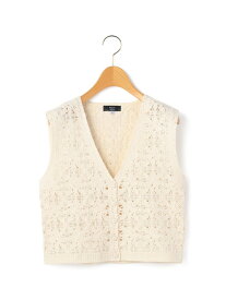 【Lサイズ】ボタニカルクラフトベスト KEITH キース トップス ベスト・ジレ グレー ホワイト【送料無料】[Rakuten Fashion]