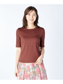 リブジャージーカットソー KEITH キース トップス カットソー・Tシャツ ブラック ベージュ【送料無料】[Rakuten Fashion]