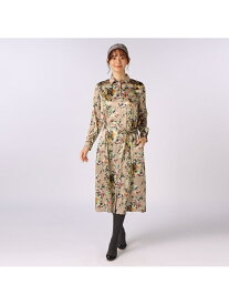 【SALE／63%OFF】ビンダフラワーサテンワンピース SCAPA スキャパ ワンピース・ドレス その他のワンピース・ドレス ベージュ【RBA_E】【送料無料】[Rakuten Fashion]
