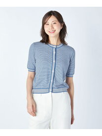 コンビネーションボーダーニット KEITH キース トップス ニット ブラック【送料無料】[Rakuten Fashion]