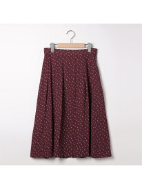 【SALE／66%OFF】メタモルドットプリントスカート SCAPA スキャパ スカート その他のスカート レッド ネイビー【RBA_E】【送料無料】[Rakuten Fashion]