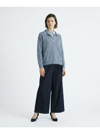 コンフォートデニムパンツ SCAPA スキャパ パンツ その他のパンツ ネイビー ホワイト【送料無料】[Rakuten Fashion]
