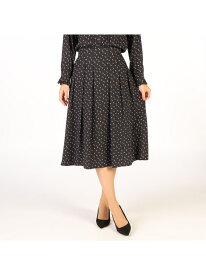 【SALE／66%OFF】メタモルドットプリントスカート SCAPA スキャパ スカート その他のスカート ネイビー レッド【RBA_E】【送料無料】[Rakuten Fashion]