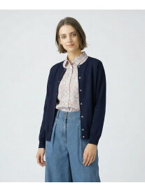 コネクトニットハオリ SCAPA スキャパ トップス ニット ネイビー グレー【送料無料】[Rakuten Fashion]