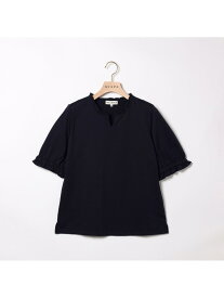 【SALE／40%OFF】コットンリネン半袖カットソー SCAPA スキャパ トップス カットソー・Tシャツ ネイビー ホワイト【RBA_E】【送料無料】[Rakuten Fashion]