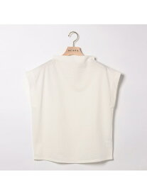 【SALE／43%OFF】コットンリネンハイネックカットソー SCAPA スキャパ トップス カットソー・Tシャツ ネイビー ホワイト【RBA_E】【送料無料】[Rakuten Fashion]