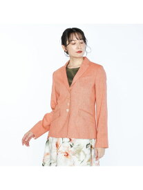 【SALE／54%OFF】リネンコットンストレッチジャケット SCAPA スキャパ ジャケット・アウター テーラードジャケット・ブレザー オレンジ【RBA_E】【送料無料】[Rakuten Fashion]