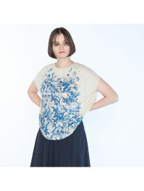 【SALE／44%OFF】リノフラワージャージチュニックカットソー SCAPA スキャパ トップス カットソー・Tシャツ レッド ブルー【RBA_E】【送料無料】[Rakuten Fashion]