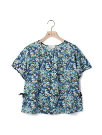 Liberty Printフローラカットソー SCAPA スキャパ トップス カットソー・Tシャツ ブルー【送料無料】[Rakuten Fashion]