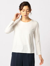 クールテンジクカットソー SCAPA スキャパ トップス カットソー・Tシャツ ネイビー ホワイト【送料無料】[Rakuten Fashion]