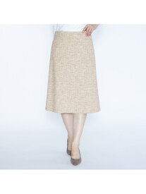 【SALE／31%OFF】ミックスツィードスカート SCAPA スキャパ スカート その他のスカート ネイビー ベージュ【RBA_E】【送料無料】[Rakuten Fashion]