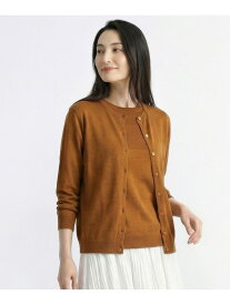 ハイゲージリノニットカーディガン SCAPA スキャパ トップス ニット レッド ホワイト【送料無料】[Rakuten Fashion]