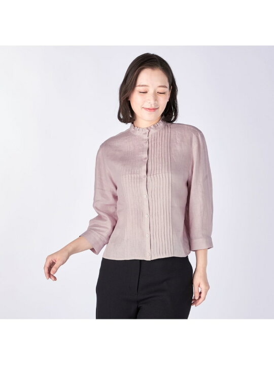 楽天市場】【SALE／42%OFF】60/-リネンブラウス KEITH キース トップス 
