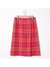 【SALE／64%OFF】ブライトタータンスカート SCAPA スキャパ スカート ロング・マキシスカート レッド ブルー【RBA_E】【送料無料】[Rakuten Fashion]