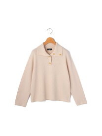 【SALE／50%OFF】グリフィンカラーネックニット KEITH キース トップス ニット ネイビー ベージュ【RBA_E】【送料無料】[Rakuten Fashion]