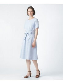 サッカーストライプワンピース SCAPA スキャパ ワンピース・ドレス ドレス レッド【送料無料】[Rakuten Fashion]
