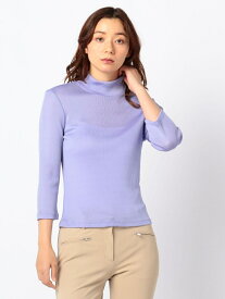 トリアセリブカットソー SCAPA スキャパ トップス カットソー・Tシャツ グリーン ネイビー パープル ブラウン【送料無料】[Rakuten Fashion]