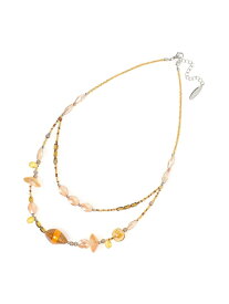 ショートネックレス SCAPA スキャパ アクセサリー・腕時計 ネックレス ベージュ ネイビー【送料無料】[Rakuten Fashion]