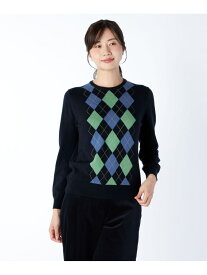 アーガイルニット KEITH キース トップス ニット グレー ネイビー【送料無料】[Rakuten Fashion]