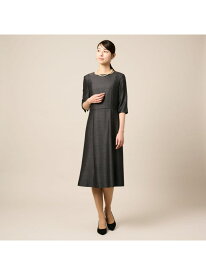 【Lサイズ】バーズアイワンピース KEITH キース ワンピース・ドレス ドレス ネイビー グレー【送料無料】[Rakuten Fashion]