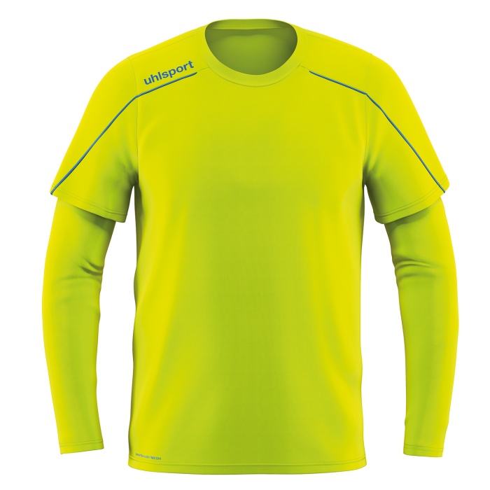 uhlsport ウールシュポルト サッカー ゲームシャツ GKシャツ 22 高質 フローイエロー×レーダーブルー 数量限定 特売 ストリーム 1005623-08