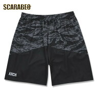 アーチ tiger stripe camo shorts【black】 B124-133 アーチ バスケ ショーツ バスケットボール バスパン…