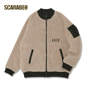 【在庫処分セール】Arch boa fleece bomber jacket【smoky beige】 アーチ バスケ ボアフリースボンバージャケット t724-109 アーチ バスケ ショーツ バスケットボール バスパン 男子 ウエア 大人 子供 Tシ