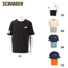 【在庫処分セール】プーマ PUMA メンズ 半袖Tシャツ メンズ POWER カラーブロック 674926 プーマアパレル プーマウェア スポーツウェア トレーニングウェア プーマジャケット パーカー Tシャツ レディース メンズ ブランド ファッション アウトドア