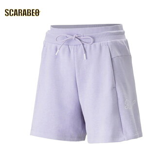 【在庫処分セール】 プーマ PUMA レディース PUMA POWER カラーブロック ショーツ 675583 25 レギュラーフィット 膝丈 ドローコード ラバープリント スポーツウェア 675583-25