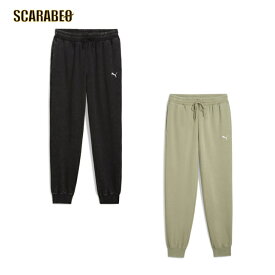 プーマ スウェットパンツ メンズ PUMA ESS ELEVATED リラックスド ウォッシュ フルレングス スポーツスタイル トレーニング 691065 ブラック LuxArmy 691065