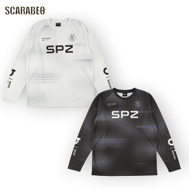 Spazio スパッツィオ ブラードラインロンプラ メンズ 長袖 Tシャツ スポーツウェア ブラック ホワイト トレーニング サッカー フットサル ge1120