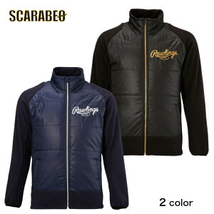 ローリングス 野球 フリースウォームジャケット AOS12F10 防寒 ウォームアップ Rawlings