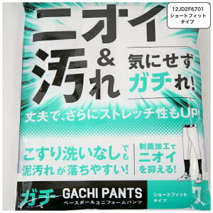 【 ミズノ MIZUNO 】 野球 ガチパンツ GACHI ユニフォームパンツ ( ショートフィットタイプ ) ズボン パンツ 練習用 練習着 スペアパンツ 防汚 高校野球 野球用品 12JD2F6701