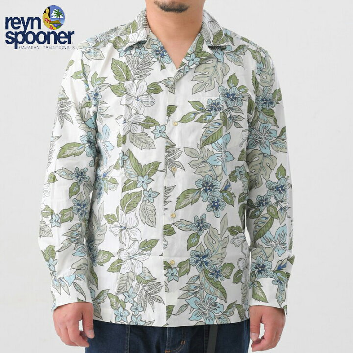 楽天市場】【reyn spooner】レインスプーナー L/S OPEN COLLAR SHIRTS  