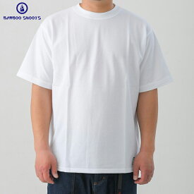 BAMBOO SHOOTS バンブーシュート S/S PIQUE T-SHIRT ピケTシャツ 2101023 メンズ WHITE ホワイト 日本製 綿100％ 鹿の子 浮出織 半袖