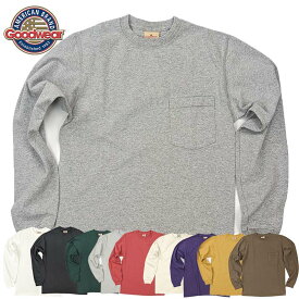 Goodwear グッドウェアー L/S POCKET TEE ヘビーウェイト 長袖ポケットTシャツ S/M/L