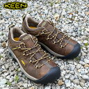 メンズ キーン ハイキングシューズ【KEEN】TARGHEE 2 WP CASCADE BROWN/GOLDEN 1008417 ターギー ツー ウォータープルーフ 防水 ローカット アウトドア ハイキング ウォーキング トレッキングシューズ カジュアル ブラウン 茶色 男 男性 渋い