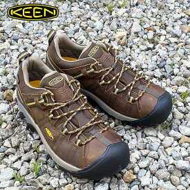 メンズ キーン ハイキングシューズ【KEEN】TARGHEE 2 WP CASCADE BROWN/GOLDEN 1008417 ターギー ツー ウォータープルーフ 防水 ローカット アウトドア ハイキング ウォーキング トレッキングシューズ カジュアル ブラウン 茶色 男 男性 渋い