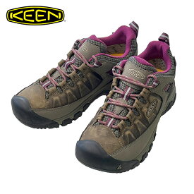 KEEN キーン レディース TARGHEE III WP ターギー スリー ウォータープルーフ 1018177 WEISS / BOYSENBERRY ワイス / ボイセンベリー スニーカー ローカット アウトドア ハイキング ウォーキング トレッキングシューズ ハイキングシューズ 防水 キーンスニーカー 25cm