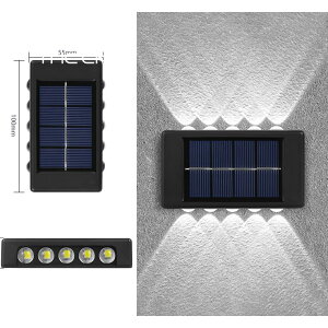 �\�[���[ ���C�g ���O LED �E�H�[�����C�g �㉺�Ǝ� ������� IP65 �h�� �K�[�f�����C�g ���ÃZ���T�[ �����_�� �ȒP�ݒu ���֓� �h�Ƒ΍� �\�D�� �d�C��[�� �G�N�X�e���A 10LED